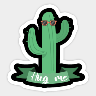 Cactus hug me Sticker